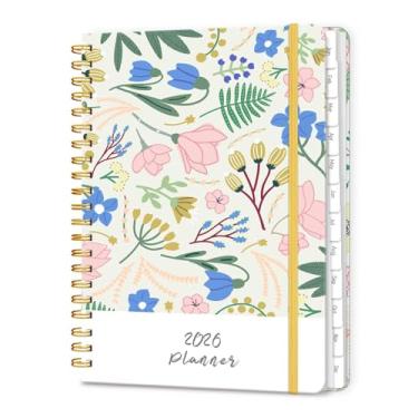 Imagem de Agenda semanal e mensal Lonely 2026 A5 (flor branca)