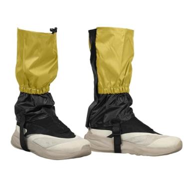 Imagem de YELARXI Polainas de perna, polainas de neve para caminhadas à prova d'água ajustáveis e leves para botas de neve com alça para os pés - Adequado para (sapatos de neve/caminhada/caça/escalada), 30,5 cm