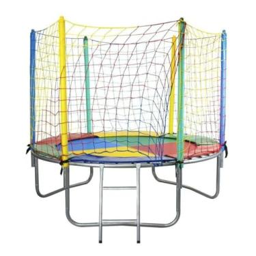 Imagem de Cama Elástica 2,00m Chicoplay Lona Colorida Nacional