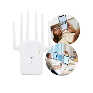 Imagem de Repetidor WiFi de Alta Potência – Amplificador e Extensor de Sinal Wireless com 6 Antenas para Maior Cobertura e Estabilidade