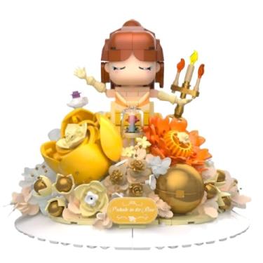 Imagem de Blocos de Montar Boneca Jardim de Flores Amarelas C/Led - Castela