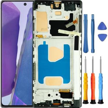 Imagem de Foufinin Tela de substituição para Samsung Galaxy Note 20 5G para Samsung Note 20 com moldura SM-N981u SM-N981a SM-N981w Samsung Note 20 LCD digitalizador Touch Screen Assembly