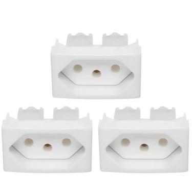 Imagem de 3 Módulo Tomada Branco Lunare 2p+t 250v 20a - Schneider