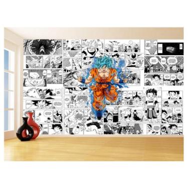 Imagem de Papel De Parede Dragon Ball Goku Página Manga 3,5M Dbz664 - Você Decor