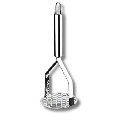 Imagem de Cozinha Inox 3 Peças | Amassador de Batatas Inox, Fouet, Espátula de Bolo Utensílios Domésticos(1 UNIDADE (BATATA))