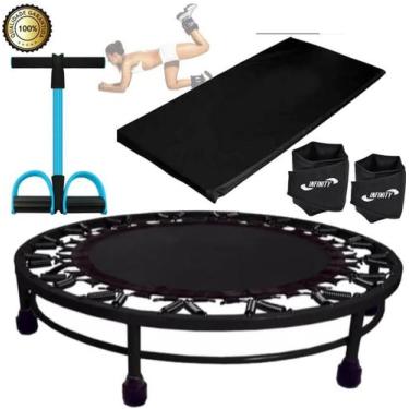 Imagem de Kit Aeróbico Mini Jump+Colchonete + Extensor + Caneleira 3Kg - Infinit