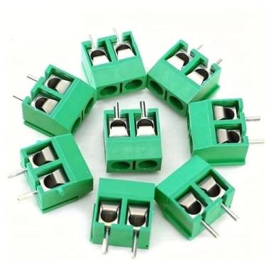 Imagem de Kit De Conectores De Bloco Terminal PCB 50PCS, Pino Reto De 5.0mm, 2P 