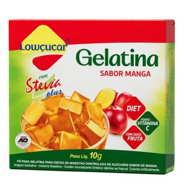 Imagem de Gelatina Lowçucar Plus Com Stevia Sabor Manga 10G