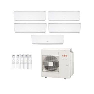 Imagem de Ar-Condicionado Multi Split Inverter Fujitsu 45.000 (3x Evap HW 9.000 + 2x Evap HW 12.000) Quente/Frio 220V