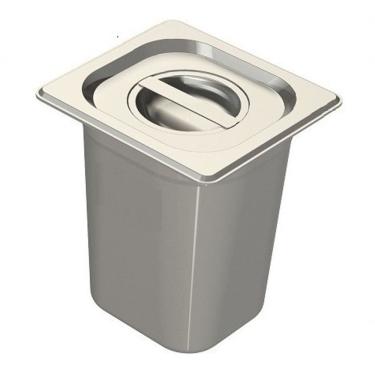 Imagem de Kit Lixeira De Embutir 3,5 L Inox E Alumínio Escovado