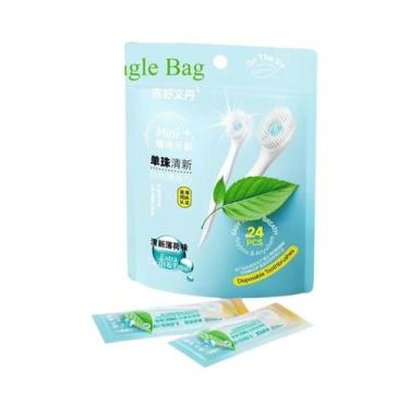 Imagem de Escova De Dentes Mini Portátil Com Pérolas Refrescantes Para a Boca, P