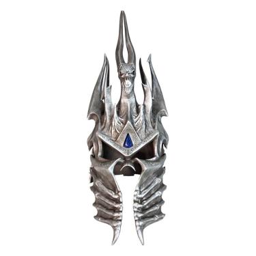 Imagem de Capacete Rei Lich Warcraft Com Suporte Colecionável