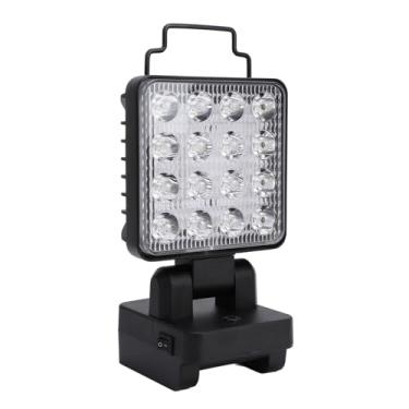 Imagem de LiebeWH Luz de Trabalho LED Recarregável Lâmpada Portátil Luz de Acampamento LED de Trabalho Equivalente Solar Recarregável Ao Ar Livre Com 4 Modos para Falha de Energia, de 1200-1500LM de