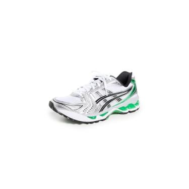Imagem de ASICS Tênis esportivo masculino Gel-Kayano 14, Branco/verde malaquita, 41