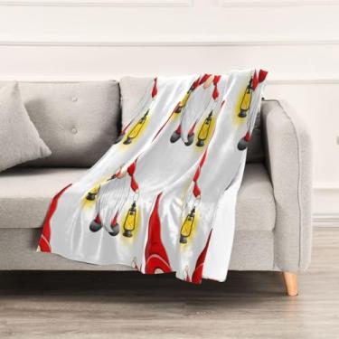 Imagem de Wassud Cobertores e mantas de Natal de 152 x 228 cm, cobertor de anões de Natal para sofá, cobertor quente aconchegante de lã de pelúcia para cama, sofá, cadeira, decoração de casa