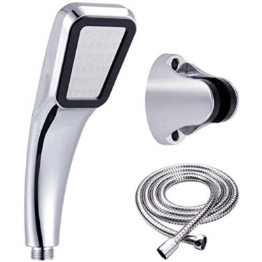 Imagem de YYBOES Chuveiro cabeça de chuveiro filtro de chuveiro elétrico cabeça de chuveiro de alta pressão cabeça de chuveiro de alta pressão cabeça de chuveiro portátil 300 furos direção abs chuveiro cabeça