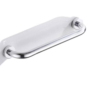 Imagem de uhyOHF Barras de apoio para banheiro, 27.9 cm/38.1 cm/48.3 cm, espaço antiderrapante, alumínio, barra de equilíbrio de segurança para idosos, suporte de trilho de mão (brilhante - 50 cm