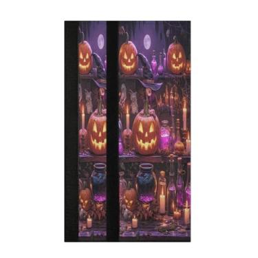 Imagem de STAYTOP 2 peças de tampas de maçanetas de geladeira com poção de casa assombrada por doces, capas de maçaneta para geladeira e forno de micro-ondas, mantenha seu aparelho de cozinha limpo de