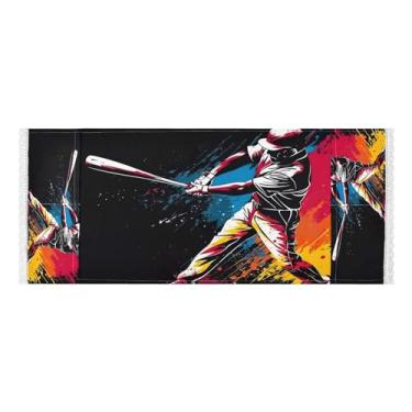 Imagem de Wassud Capas de lavadora e secadora de beisebol, protetor de lavadora com sacos de armazenamento, capa de geladeira à prova de poeira com bolsos para lavanderia doméstica, cozinha, 120 x 55 cm