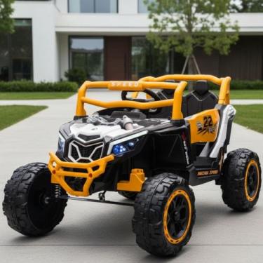 Imagem de Quadriciclo Utv Carro Elétrico Infantil 12v Com Luz De Led Música Buzi