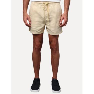 Imagem de Short Calvin Klein Jeans Color Cós Elástico Amarelo Claro Tamanho Calç