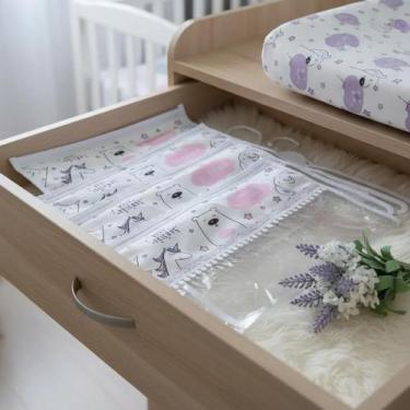 Imagem de Kit 5 Peças Saquinho Organizador Maternidade De Bebe Menina - Miguel B