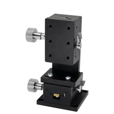 Imagem de Lwe4060 40 * 60 eixo xz ranhura em cauda de andorinha, mesa deslizante, plataforma manual, rack e pinhão, botão de alta precisão, ajuste fino