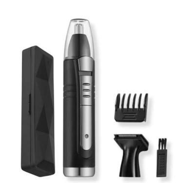 Imagem de KIT Aparador de Pelos Barba Barbeador 2 em 1 Kemei e estojo - Mormino,