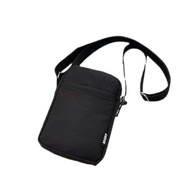 Imagem de Bolsa tiracolo feminina de nylon com alça de pulso minimalista, Preto, Medium