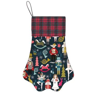 Imagem de SKKNT Women_s Quebra-Nozes Balé Natal Dança Impressão Meias de Natal Animais de Estimação Decoração de Natal Cães Gatos Árvore Decoração Doce Presente Conveniente