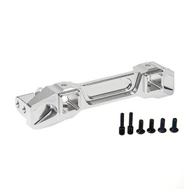 Imagem de JGGZONE CNC Aluminum Front or Rear Bumper Mount Servo Mounts Bracket Stand Silver for 1/10 TRX4 RC Crawler Car Upgrades Parts Accessories (Front Bumper Mount)