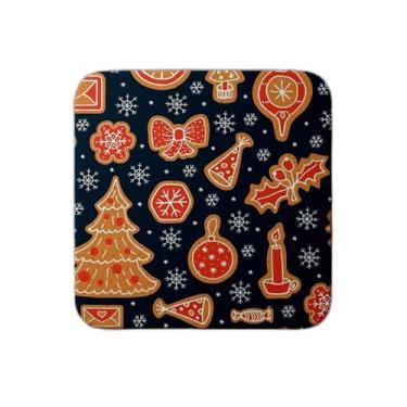 Imagem de Ladrilho Decorativo de Cerâmica Biscoitos de Natal Estampa Doodle