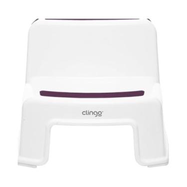 Imagem de Escadinha Infantil 2 Degraus Rosa – Suporte Versátil e Antiderrapante para Banheiro, Cozinha e Uso Diário