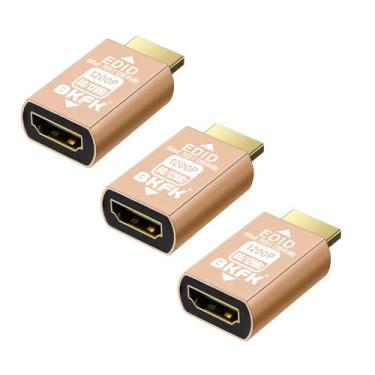 Imagem de BKFK Adaptador de emulador HDMI edid, emuladores, passagem confiável para extensor/receptor AV/Divisores de vídeo (1920X1200@60/120Hz-3P)