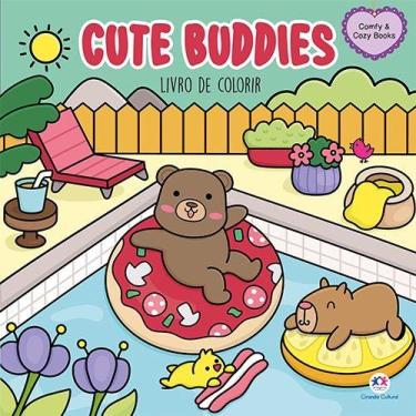 Imagem de Livro - Cute Buddies - Para Colorir