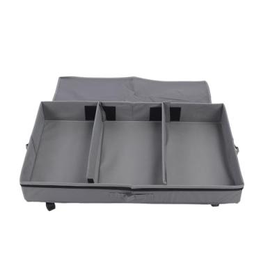 Imagem de Yinhing Recipiente de Armazenamento Sob a Cama Gaveta de Metal Rolante para Economizar Espaço Armazenamento Embaixo Cama de Roupas, Sapatos, Livros, Brinquedos e Design Mais Robusto Com Rodas