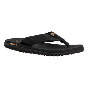 Imagem de Chinelo de Dedo Preto e Dourado Kivah  Kenner, Preto, 39
