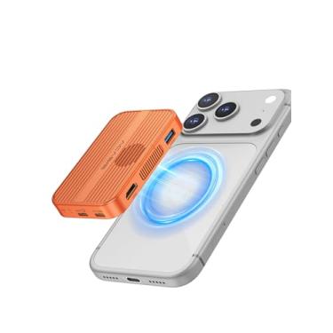 Imagem de ACASIS Gabinete magnético M.2 NVMe SSD de 10 Gbps e estação de ancoragem USB C com ventilador de resfriamento para iPhone 17/16/15 Pro/Pro Max/Plus, instalação sem ferramentas, compatível com tamanho