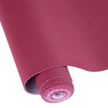 Imagem de Folhas de couro sintético para artesanato, textura de grão de lichia, estofamento de tecido sintético, projetos faça você mesmo, para barco, automotivo, conserto de sofá, cadeira, corte individual