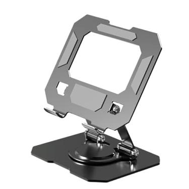 Imagem de Suporte de mesa giratório de metal para tablets e telefones(Monocromático)