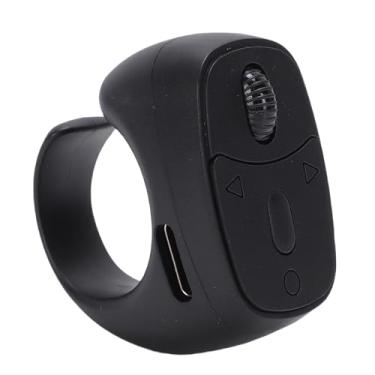 Imagem de GOWENIC Controle Remoto Sem Fio Bluetooth, Virador de Página Vestível Com Dedo Com Rolo, Suporta Vídeos Curtos, Novos Aplicativos e Selfies, para Tablet de Telefone (BLACK)