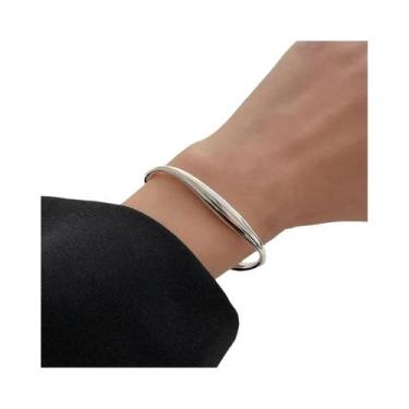 Imagem de Pulseira Geométrica De Estrela E Coração Em Prata Esterlina 925 Com Pé