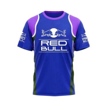 Imagem de Camiseta De Manga Curta Red Bull Racing Masculina 2025 Nova Moda Para 