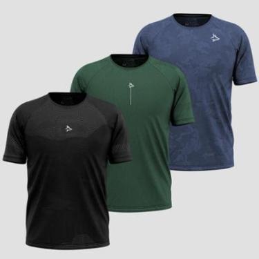 Imagem de Kit 3 Camisetas Apex Sem costura Alpha Co-Masculino