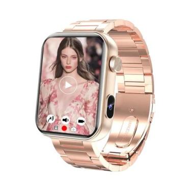 Imagem de Relógio Inteligente Feminino À Prova D'Água Com Câmera Monitor De Freq