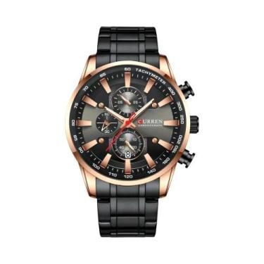 Imagem de Relógio Cronógrafo Quartz À Prova D'Água Masculino Com Seis Pinos, Rel