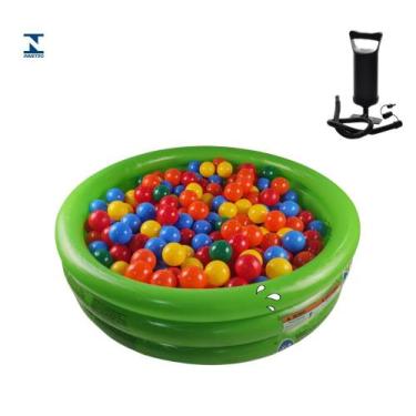 Imagem de Piscina Inflável Bestway Redonda 100 Lts Com 100 Bolinhas e Bomba