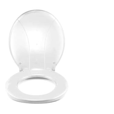 Imagem de Assento Sanitário Master Branco, Tampa de Vaso Oval, Material Resistente, Design Ergonômico