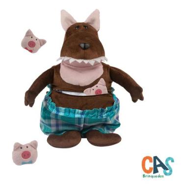 Imagem de Lobo Mau e os 3 Porquinhos na Barriga - CAS BICHINHOS DE PELÚCIA