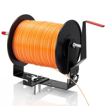 Imagem de Lanties Suporte de linha Weed Wacker Cortador de linha embutido ajustável com suporte (11,4 cm-21,8 cm) suporta carretel de 3 e 2,3 kg para acessórios de organização de trailer de paisagem